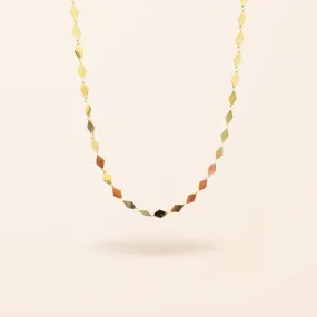 10K Gold Large Disco Necklace