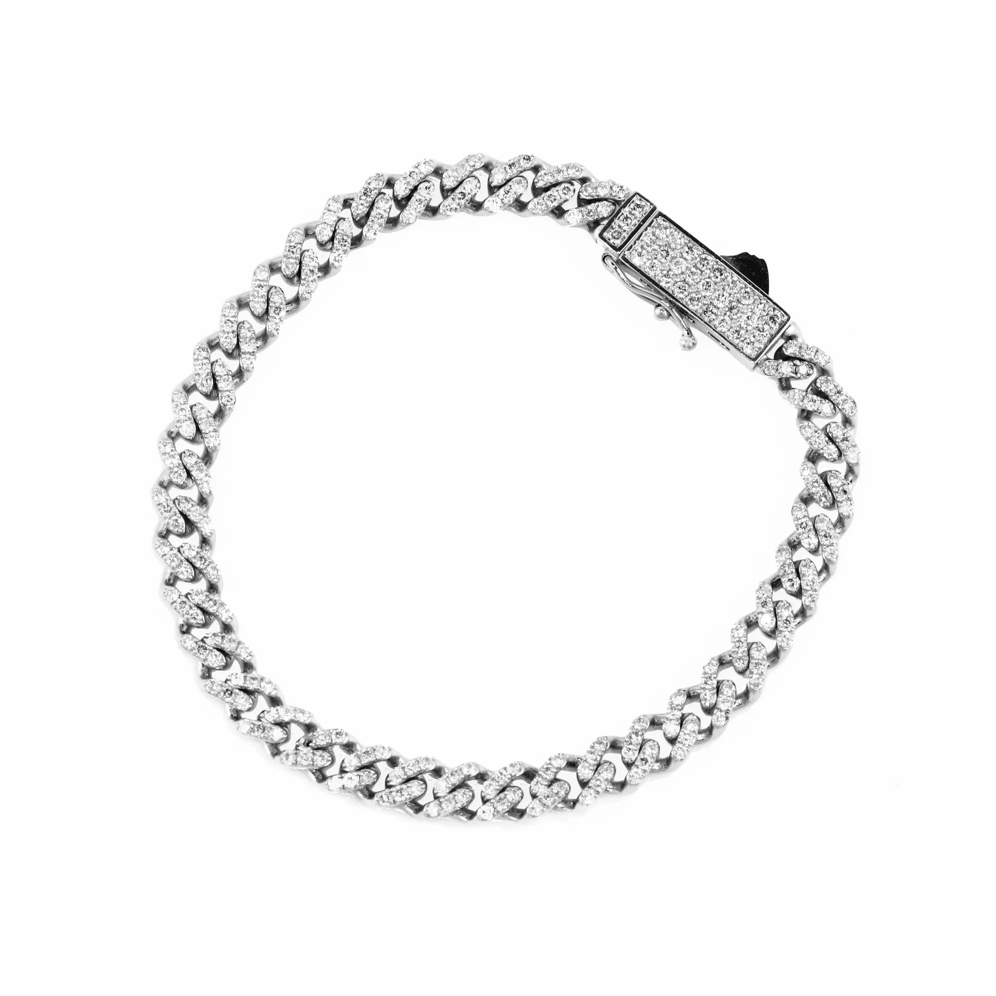 ADAJ diamond pave curb Bracelet