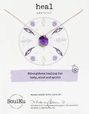 Amethyst Sacred Geometry Necklace to Heal