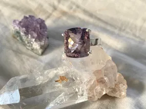 Amethyst Sanaa Ring - Faceted Square (US 8)