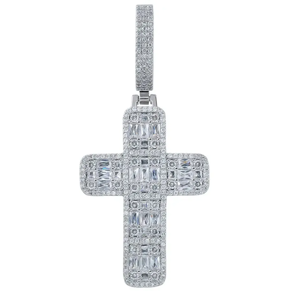 Baguette Diamond Cross Pendant