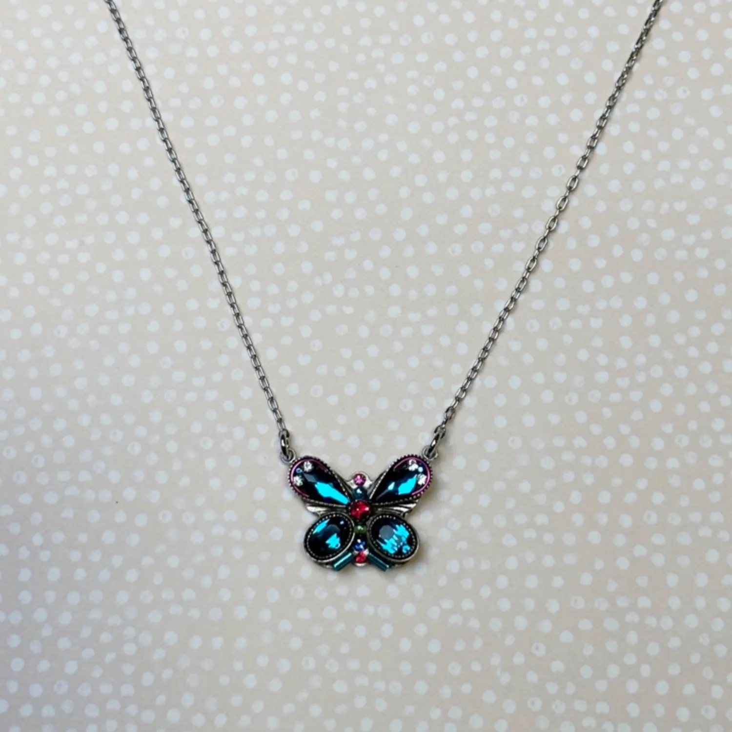 Bermuda Blue Butterfly Necklace