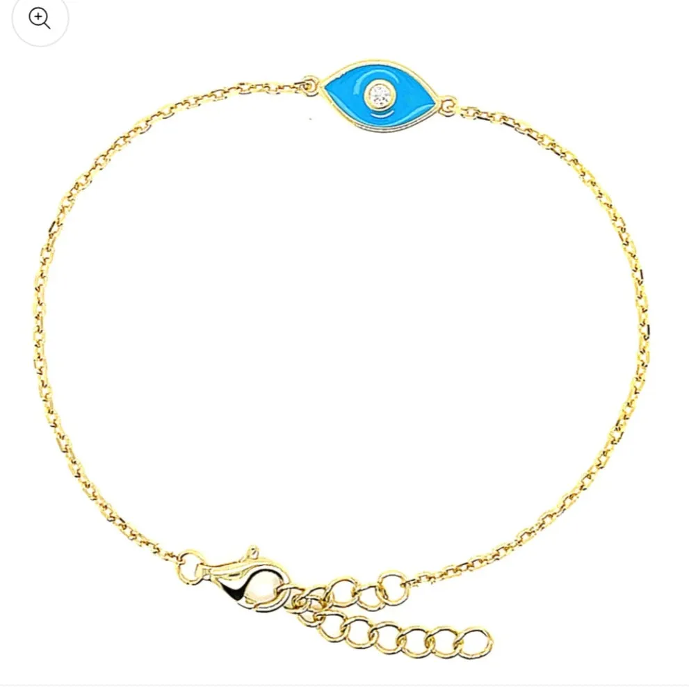 Bijoux blue evil eye bracelet Gold, Silver, Rose Gold