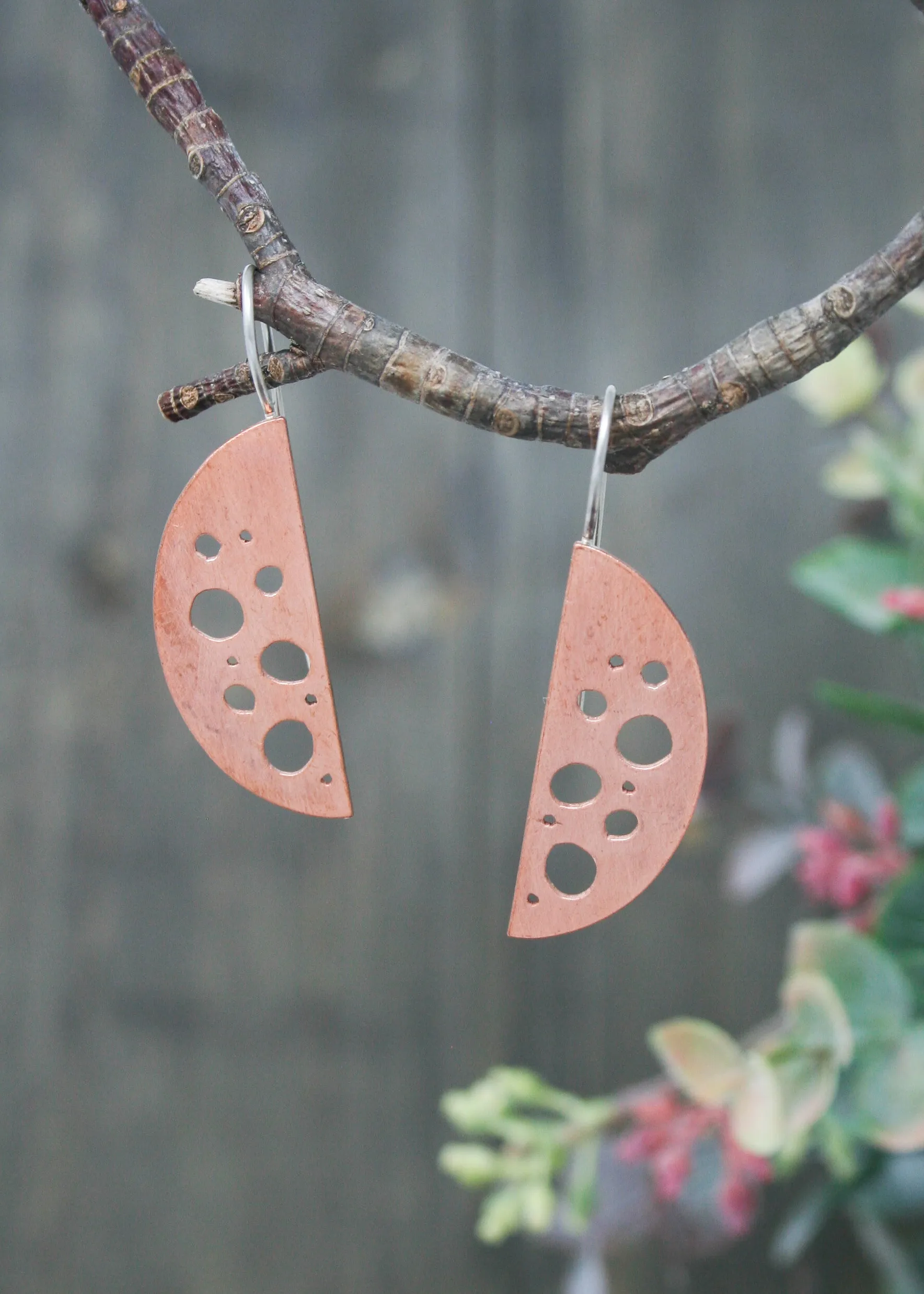 Botanical Bubbles Curve Earrings