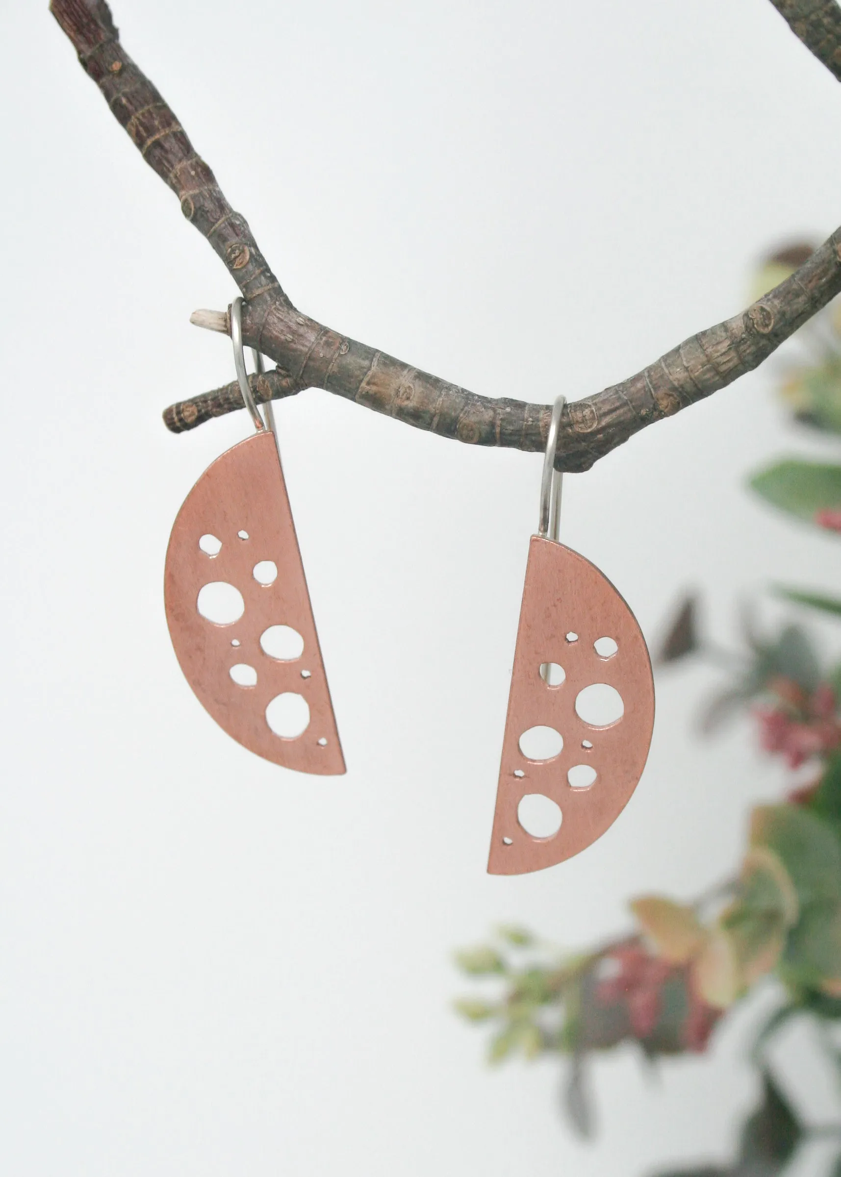 Botanical Bubbles Curve Earrings