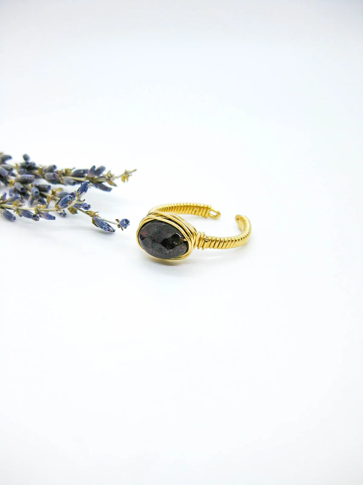 Calla: Garnet Ring - r43