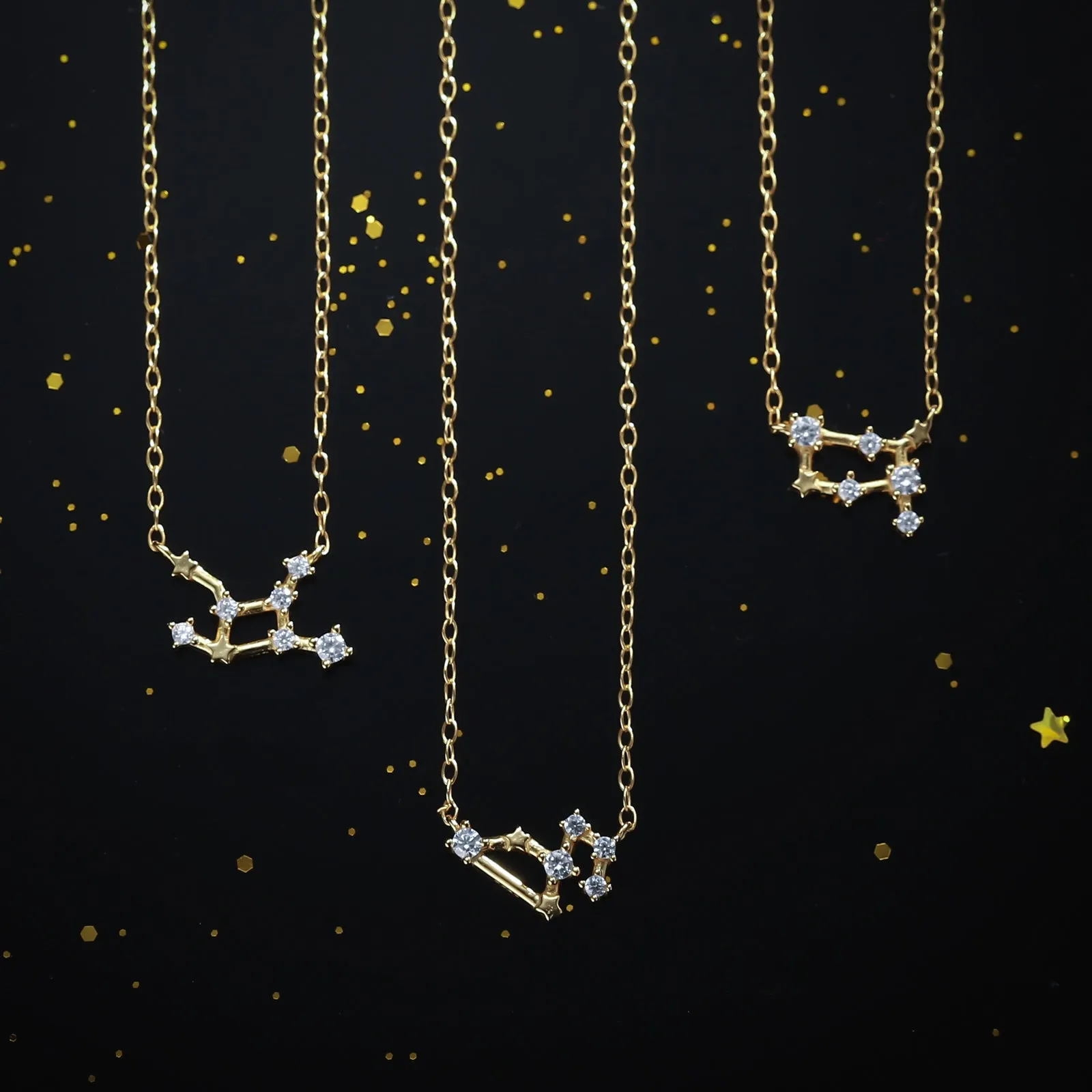 Constellation Silver Necklace - Virgo