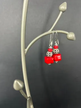 Coral Earrings