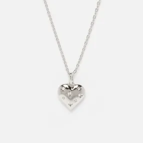 Cosmic Heart Pendant Necklace