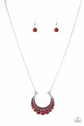 Count To Zen Red Necklace - Paparazzi Accessories