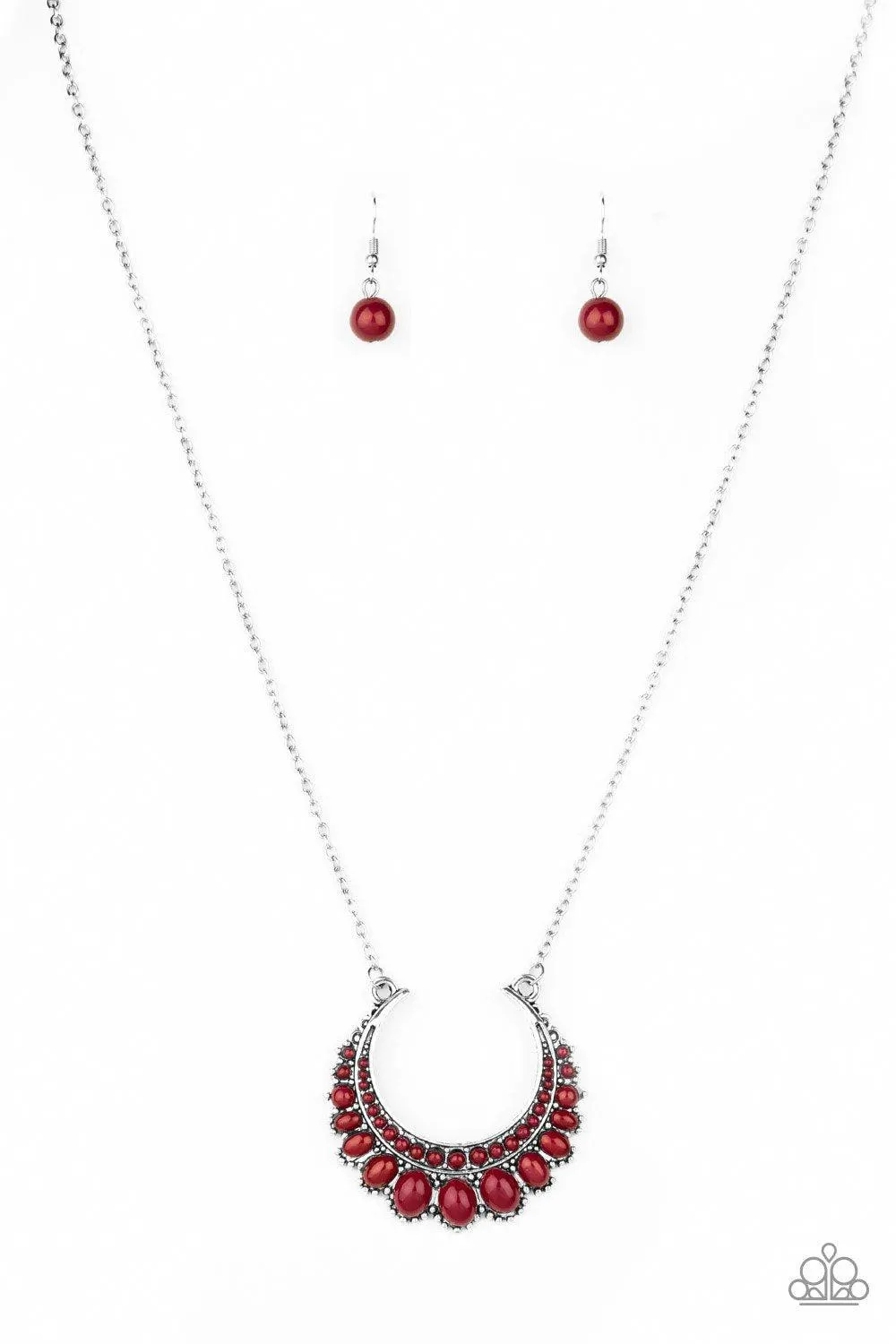 Count To Zen Red Necklace - Paparazzi Accessories