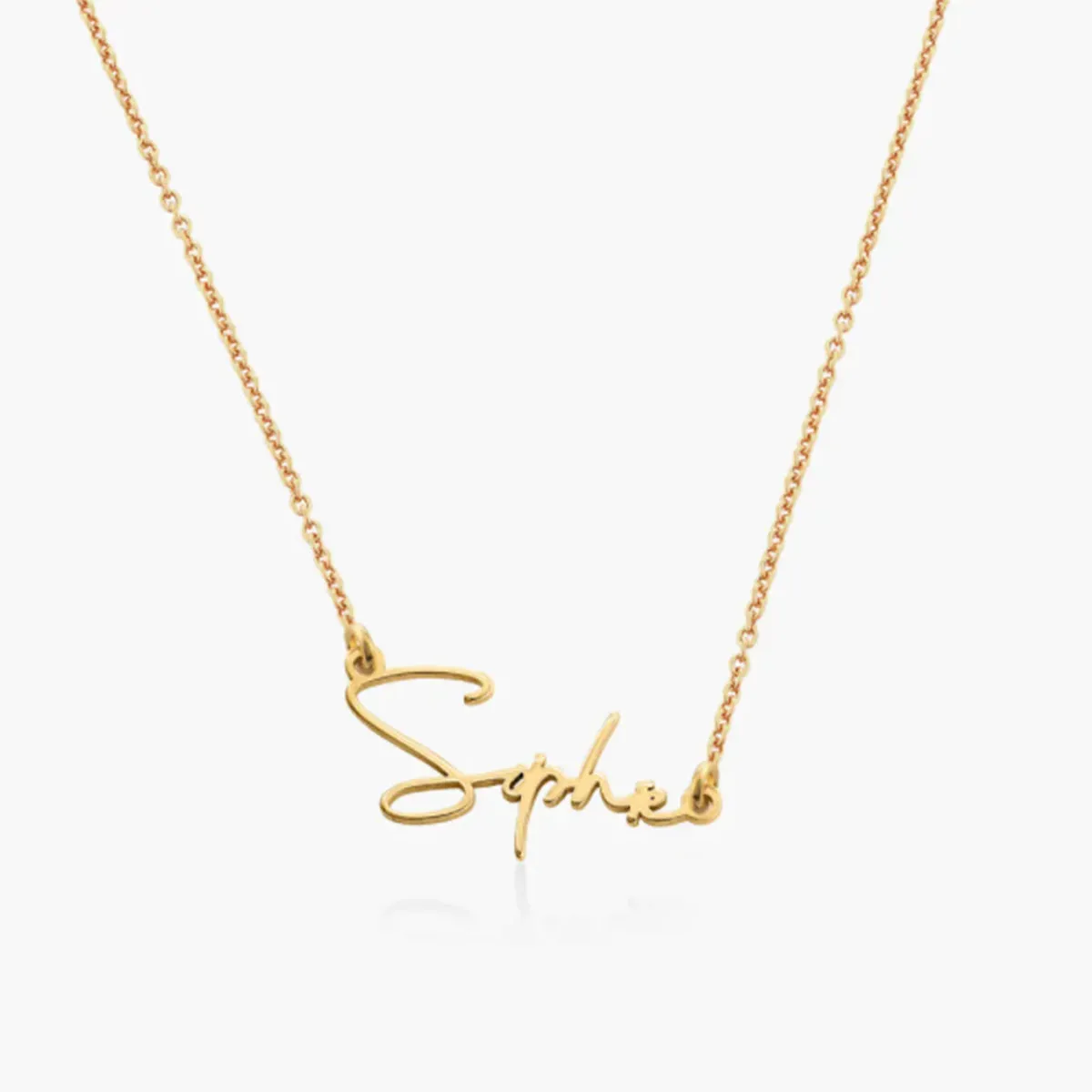 Creative Name Necklace in 14kt Gold Over Sterling Silver