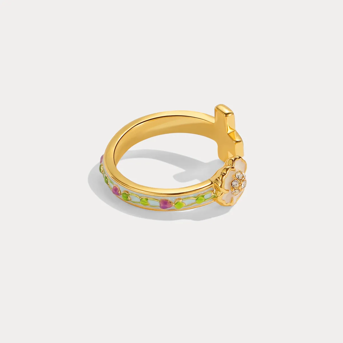 Cross Grape Vine Ring