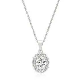 Cubic Zirconia Classic Estate Pendant