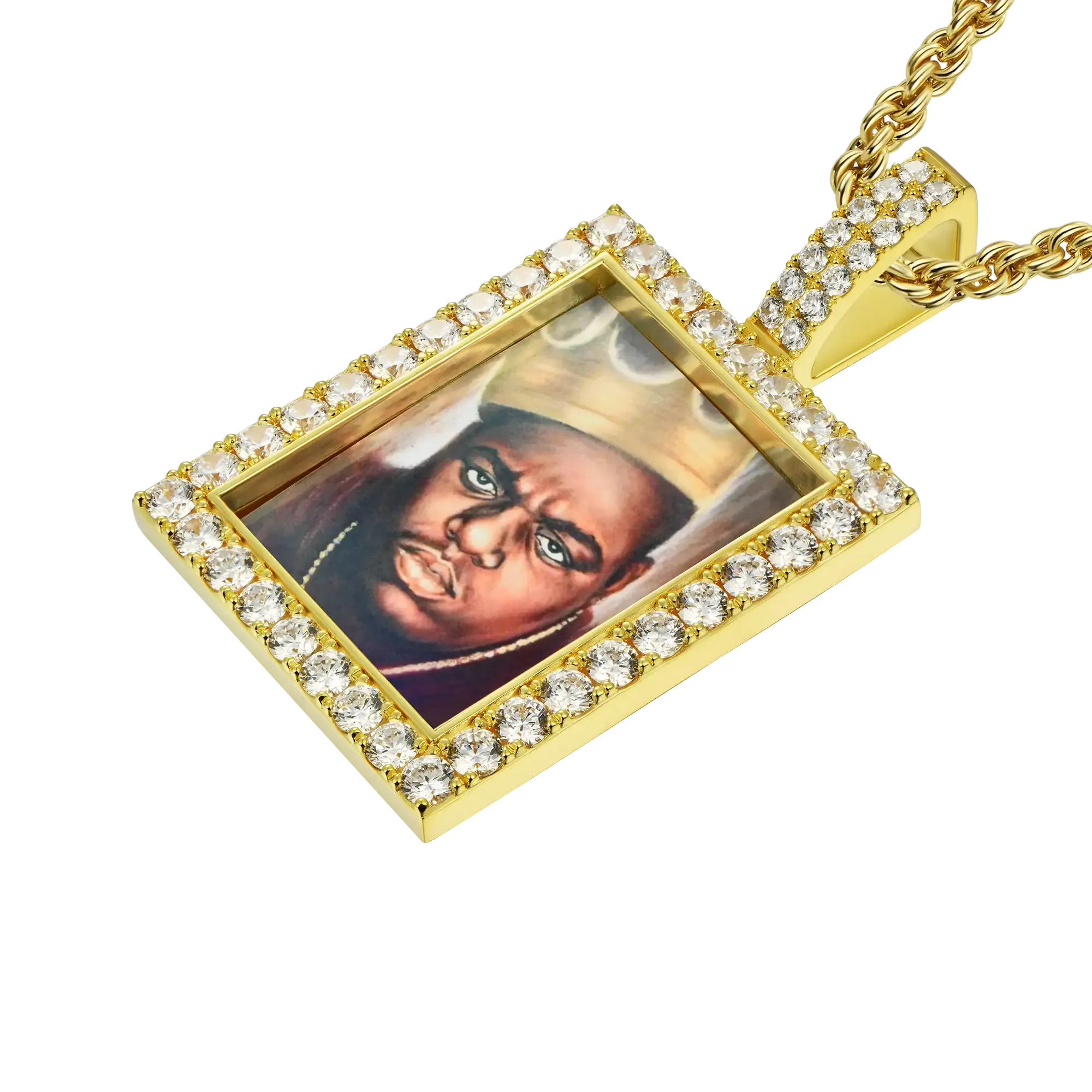 Custom Rectangular Photo Pendant