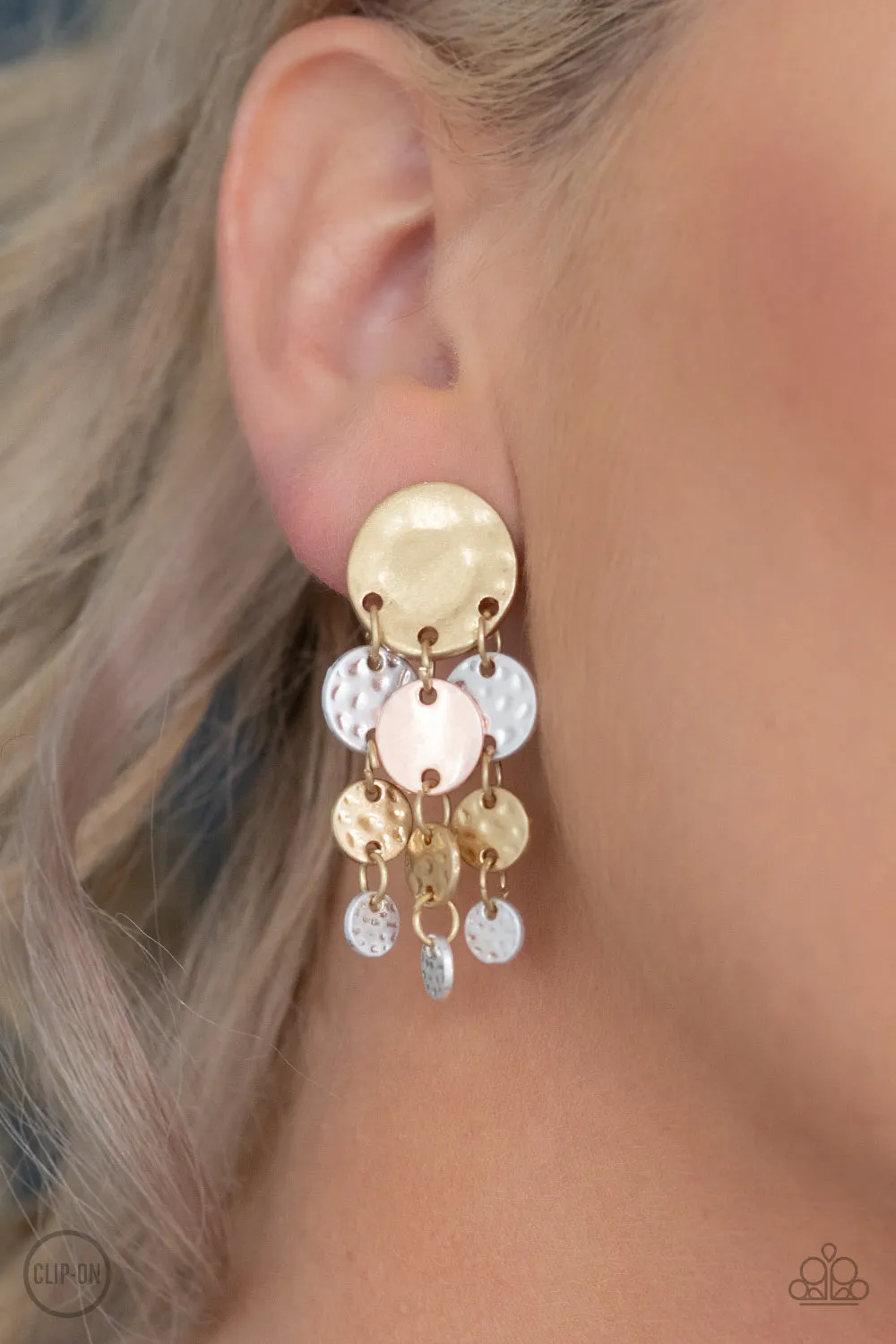 Do Chime In Multi Clip-On Earrings