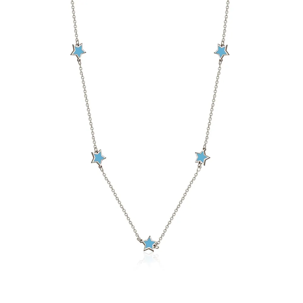 ENAMEL ALL AROUND STAR NECKLACE