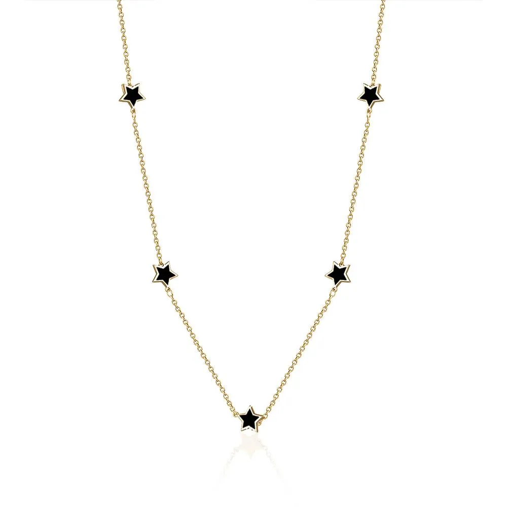 ENAMEL ALL AROUND STAR NECKLACE