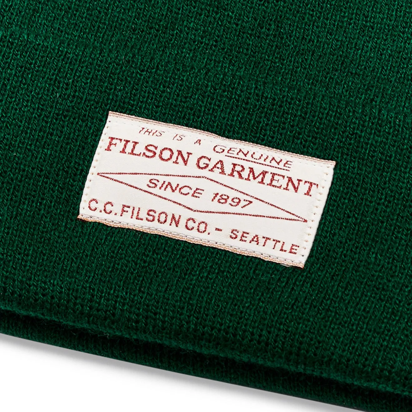 Filson Ballard Watch Cap Forest Green