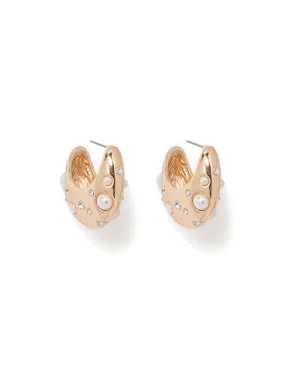 Glen Gold Plated Twist Hoop Earrings