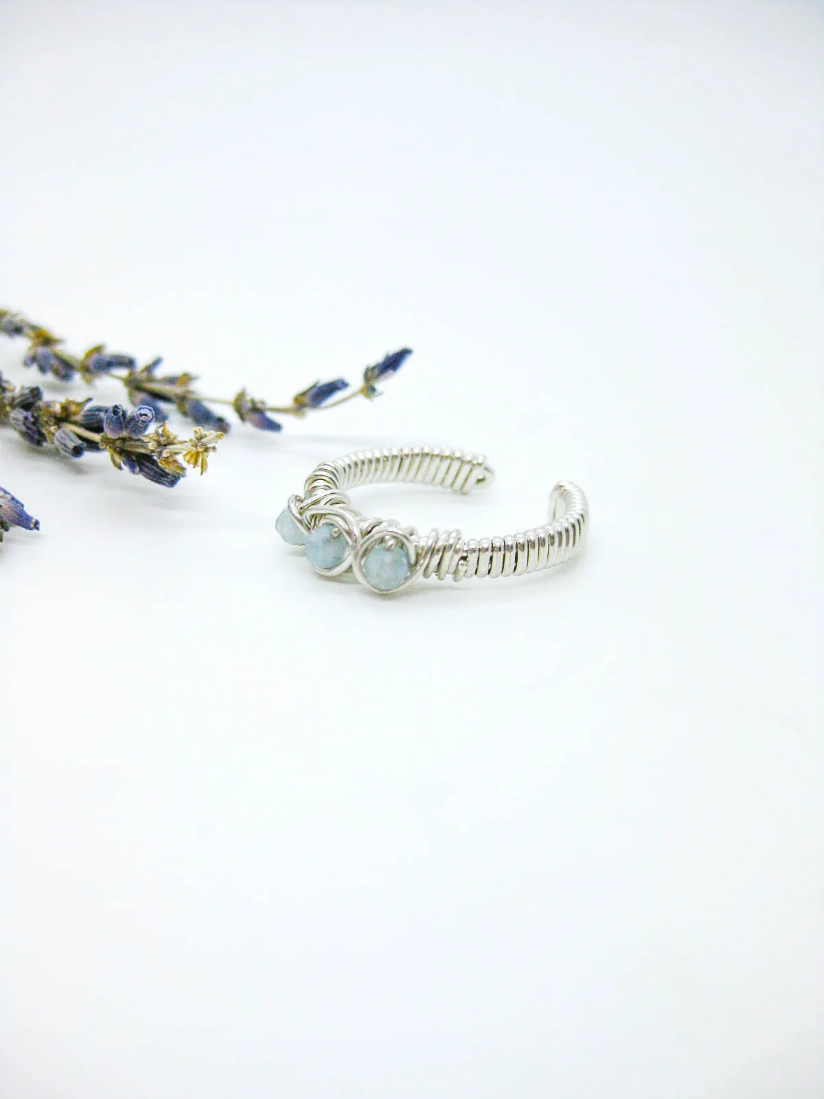 Hyacinth: Aquamarine Ring - r45