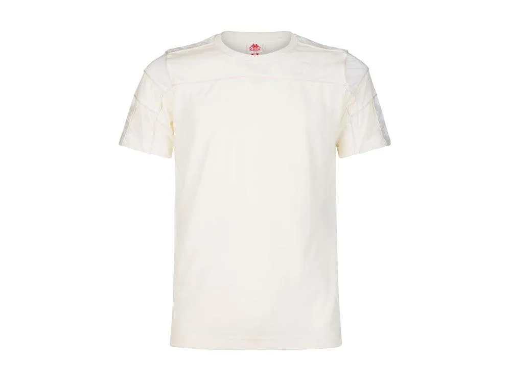 KAPPA 222 Banda Arar Slim T-Shirt Uomo White Antique White 303WBS0