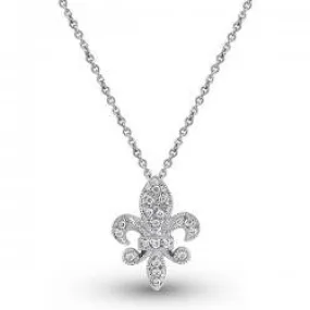 KC Designs Fleur Di Lis Diamond Pendant