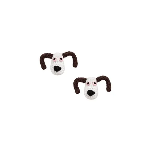 LB Hand Crochet Dog Cute Stud Earrings LOJL109