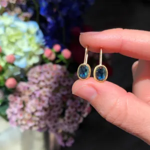 London Blue Topaz Gem Drop Earrings