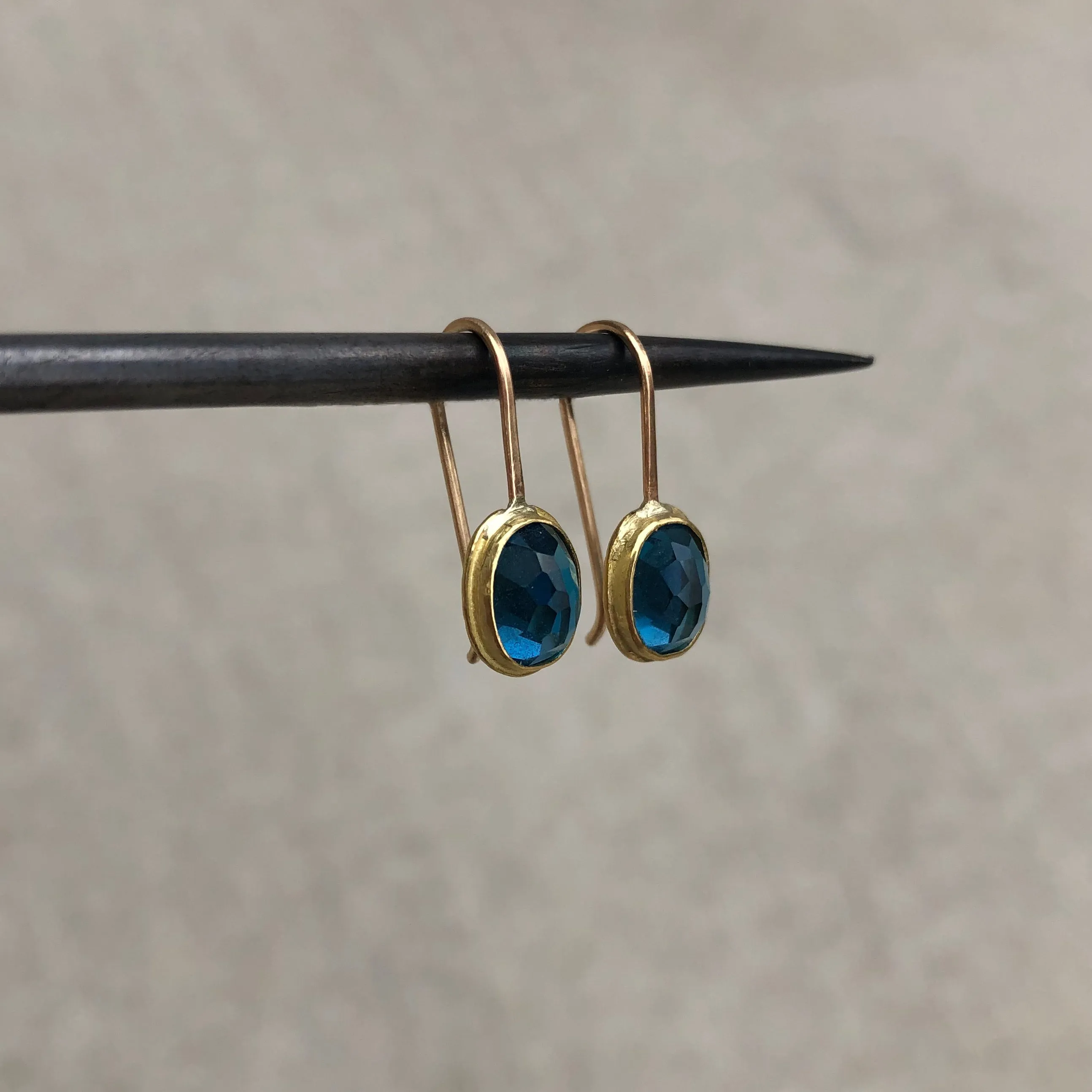 London Blue Topaz Gem Drop Earrings