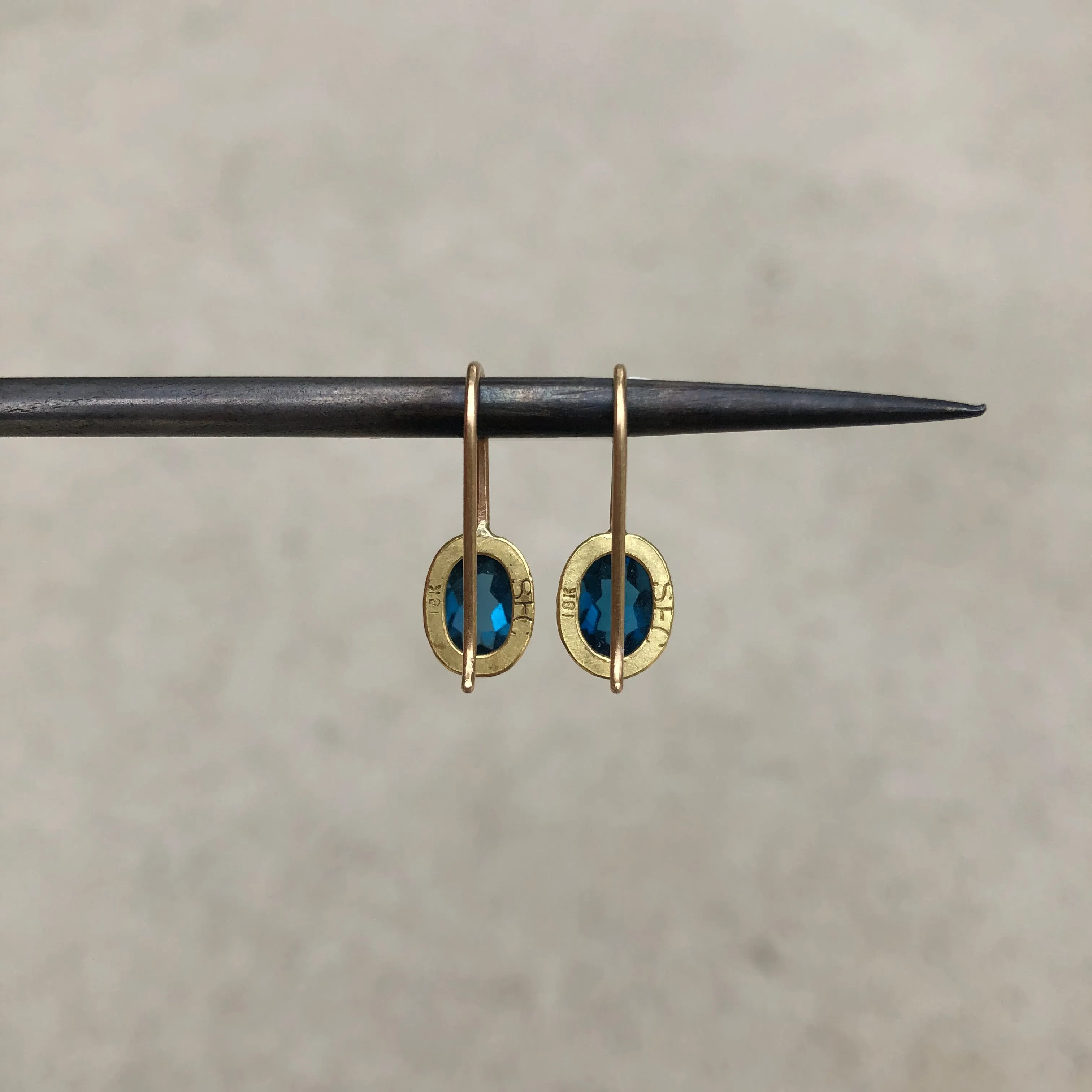 London Blue Topaz Gem Drop Earrings