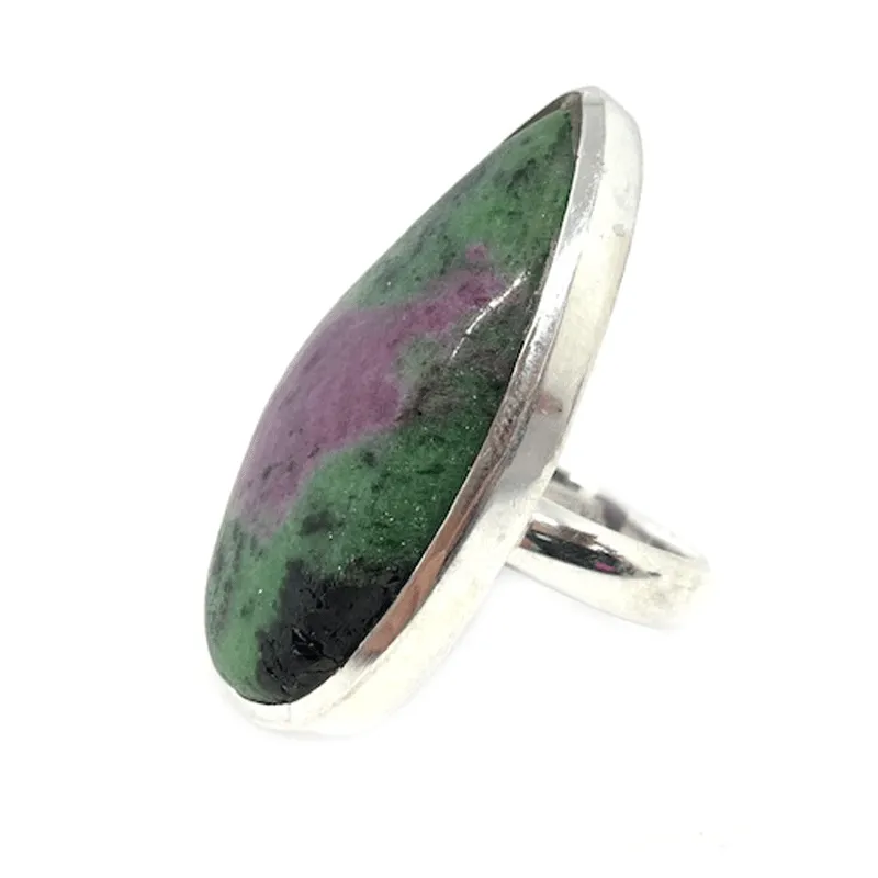 Maisie Ruby Zoisite Teardrop Ring