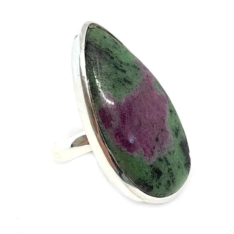 Maisie Ruby Zoisite Teardrop Ring