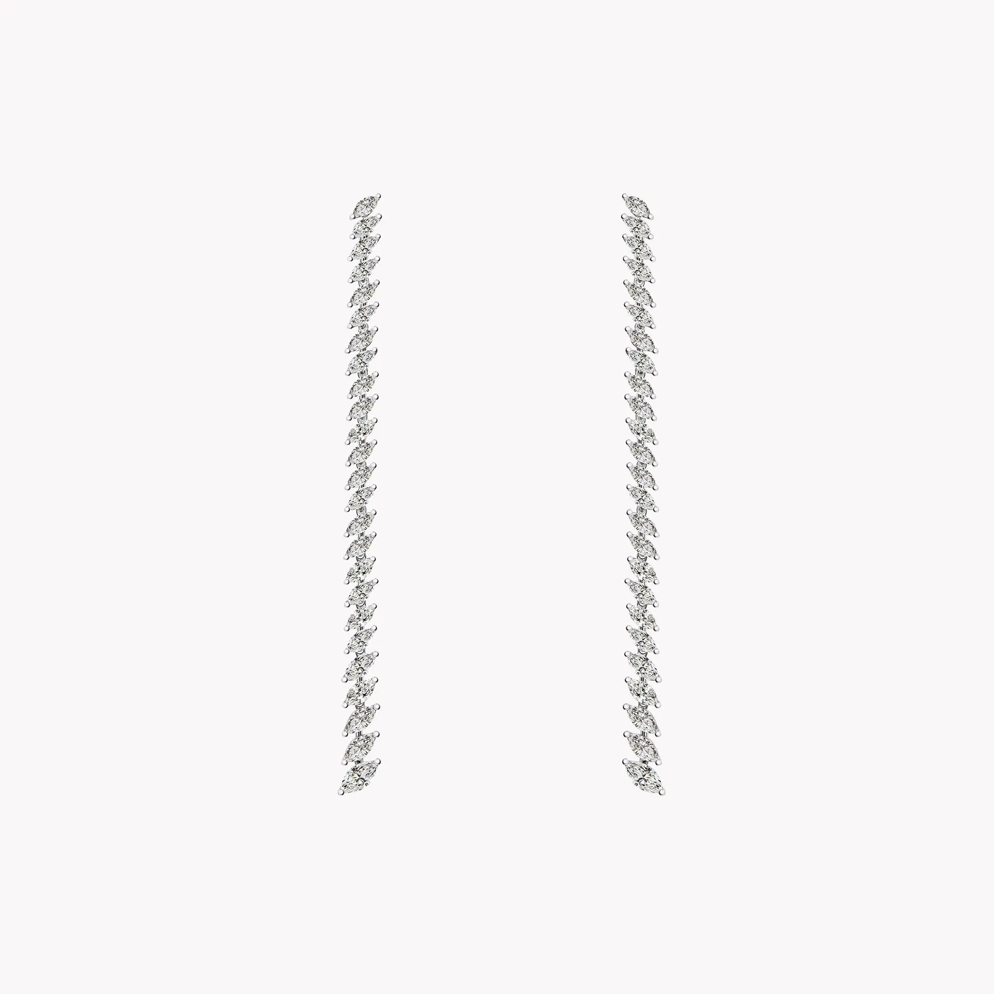 Marquise Slant Drop Earrings