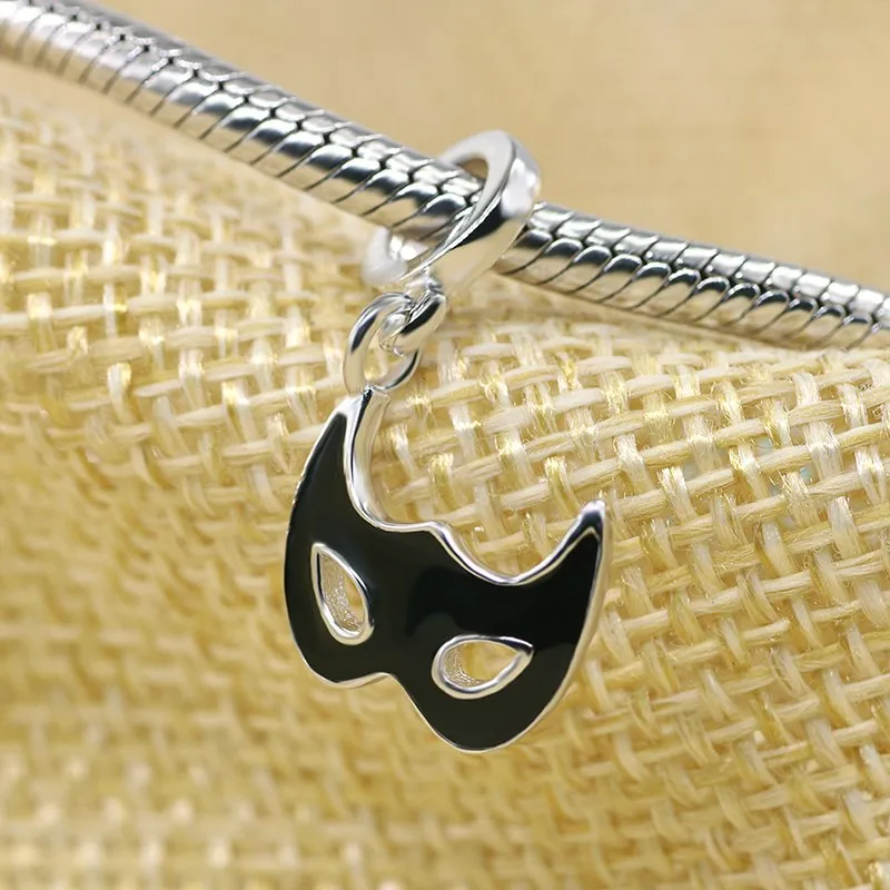 Masquerade Mask Charm 925 Sterling Silver