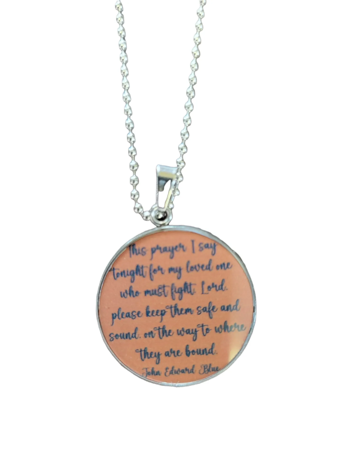 Military Prayer for Soldier Pendant Necklace