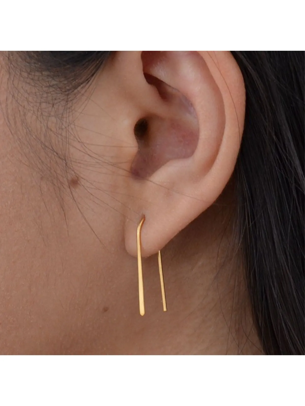 Minimalist Ear Thread Earrings