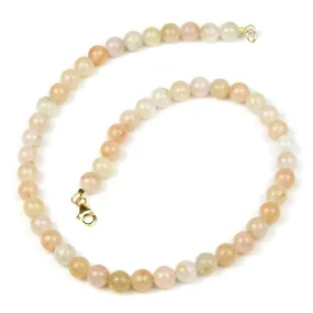 Morganite Necklace with Gold Filled Trigger Clasp