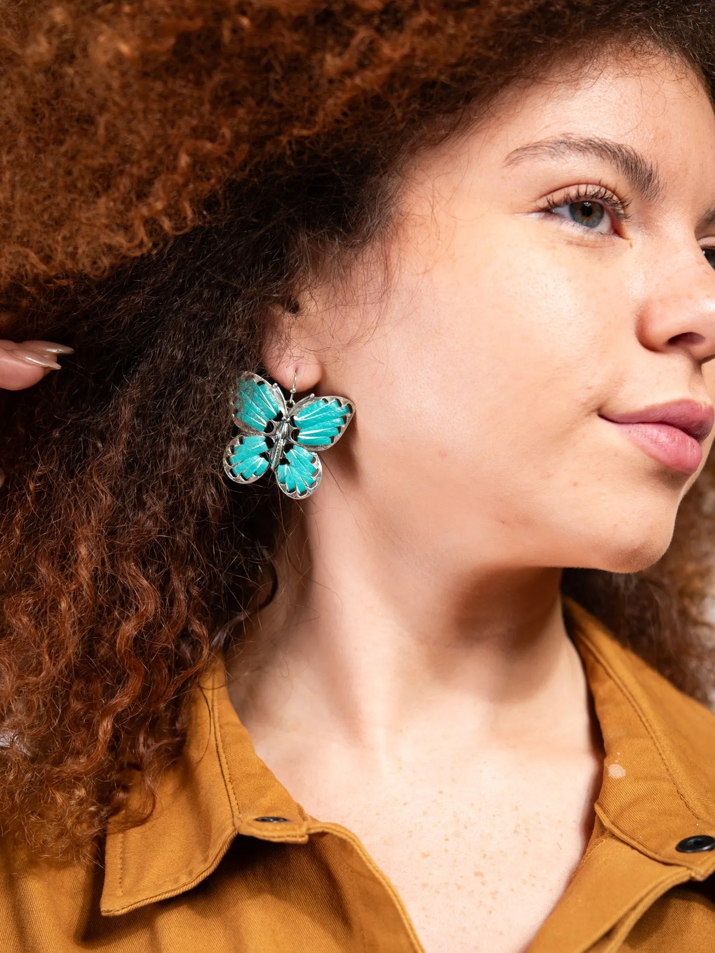 Nebula Western Wrapped Butterfly Drop Earrings