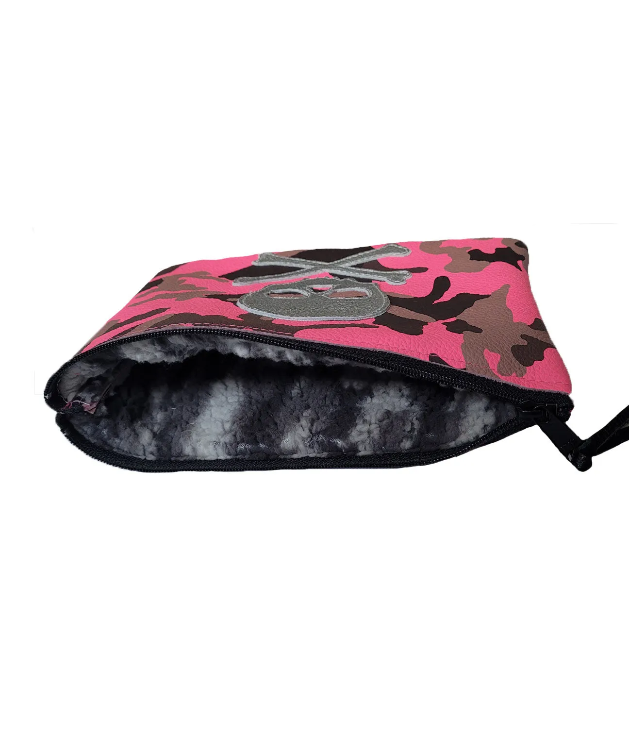 New! LTD Edition! Hot Pink Urban Camo Skull & Bones Valuables Bag