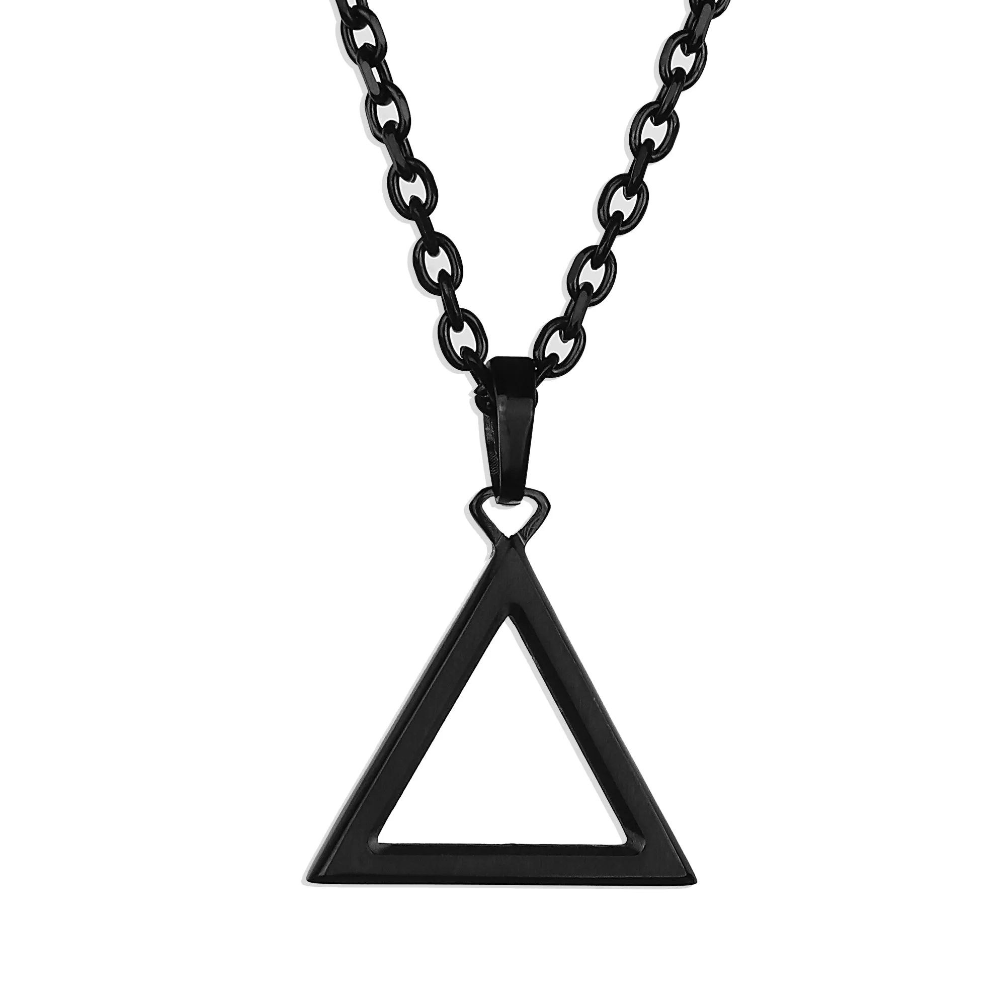 Nomad Triangle Necklace - Black