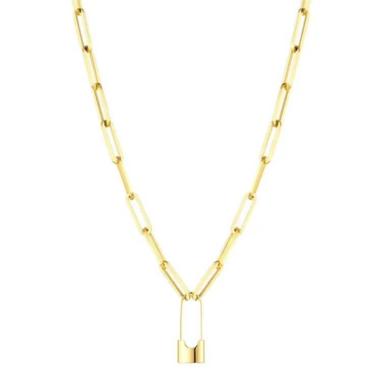 Paris Lock Necklace