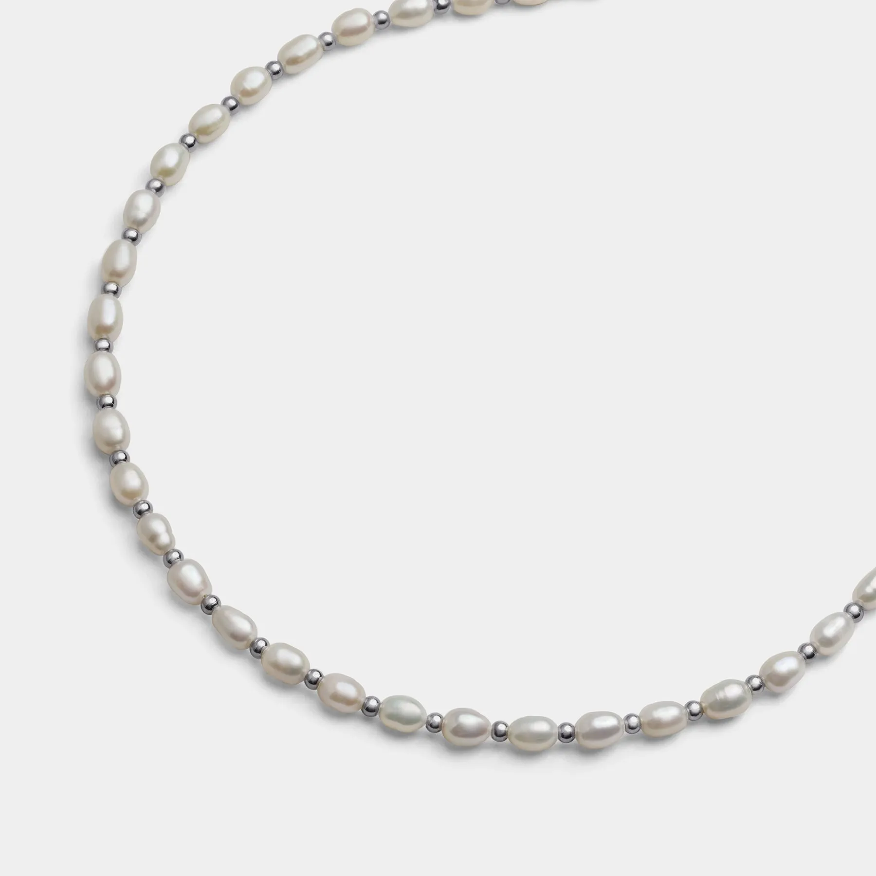 Pearl Choker Silver