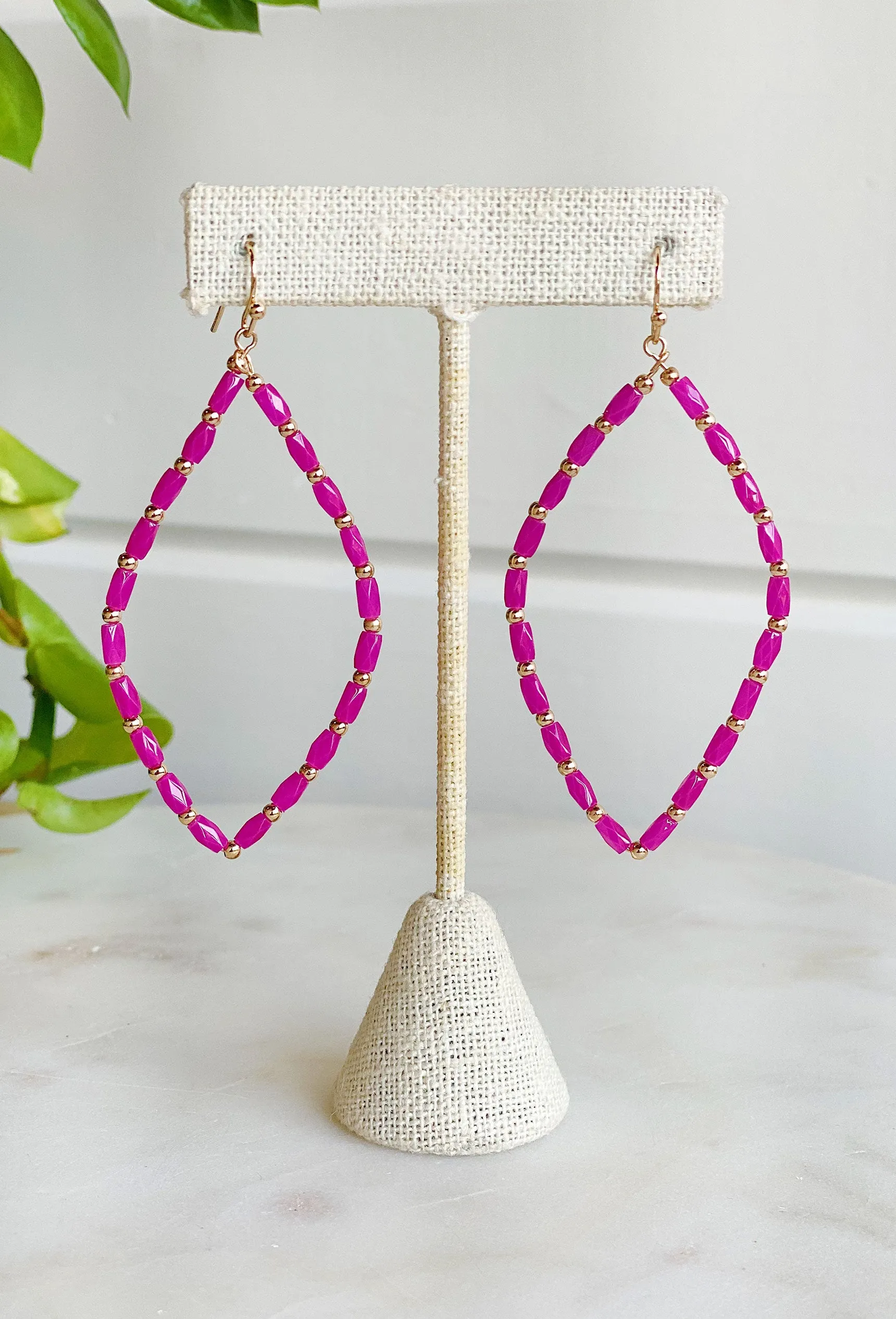 Perfectly Yours Earrings in Fuchsia