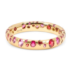 Plum Blossom Confetti Ring - Made to Order