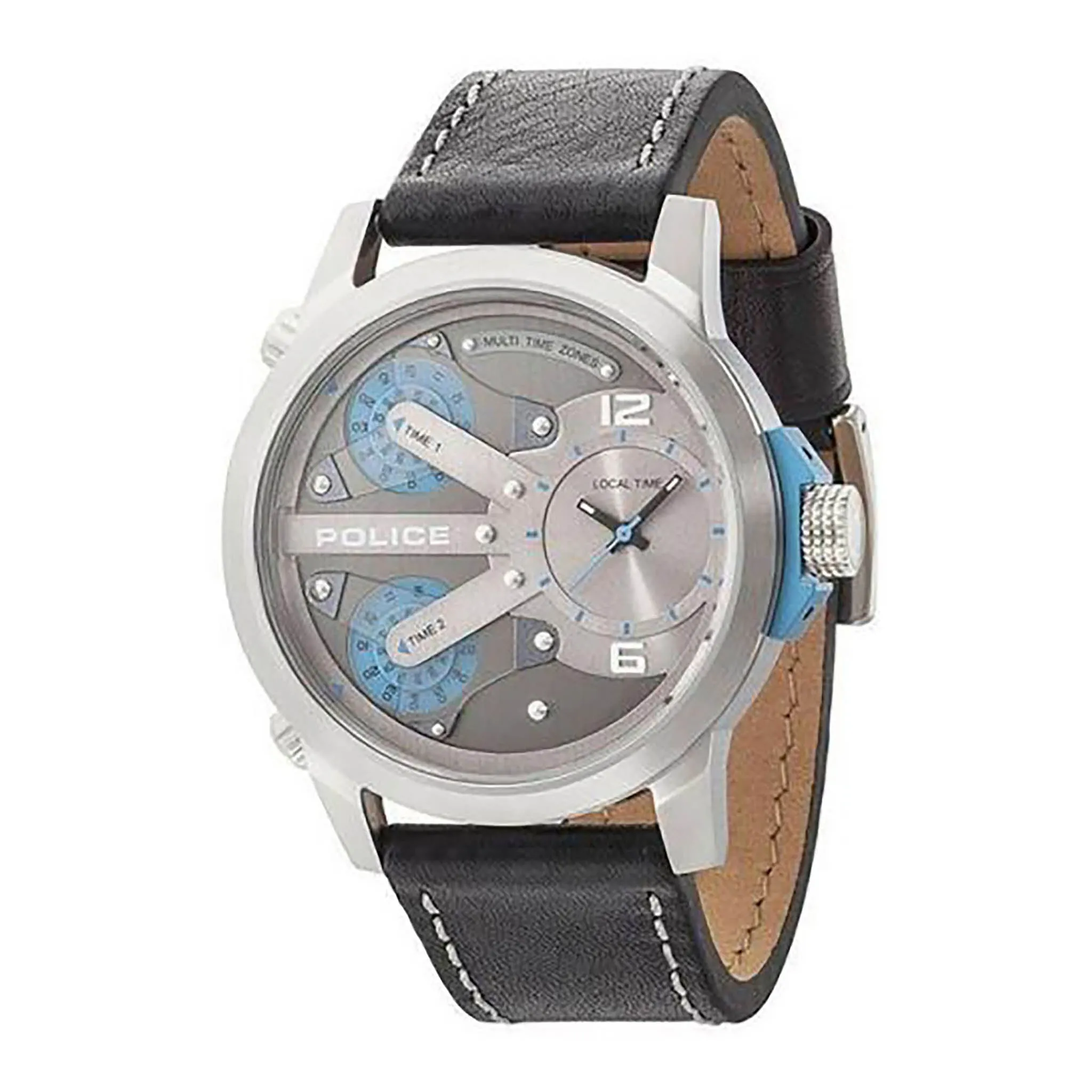 Mens Police Stainless Steel Multi-Function Watch P14538JS-04A - Sporty, Durable Design with Chronograph Feature