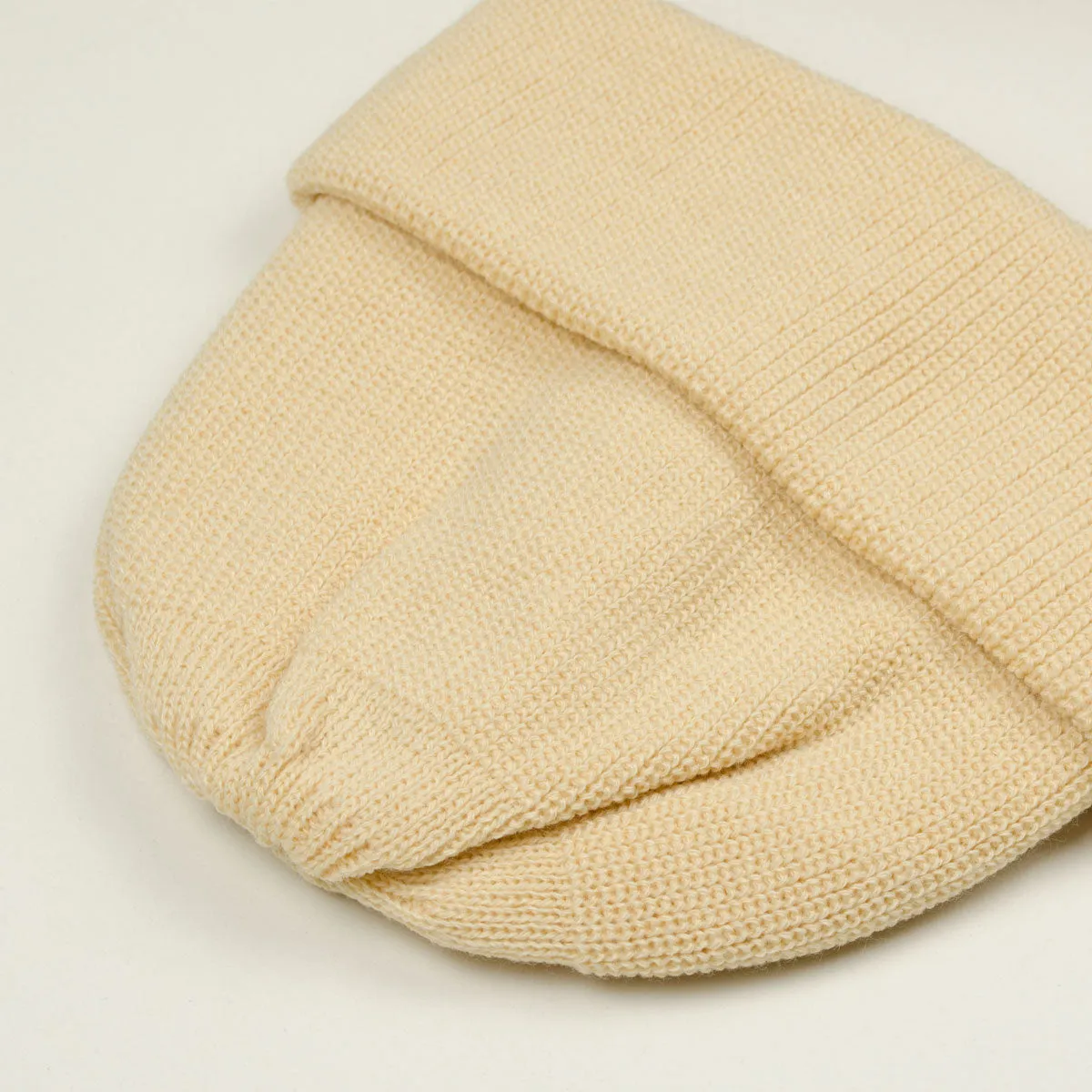 RoToTo - Bulky Watch Cap Beanie - Raw Beige