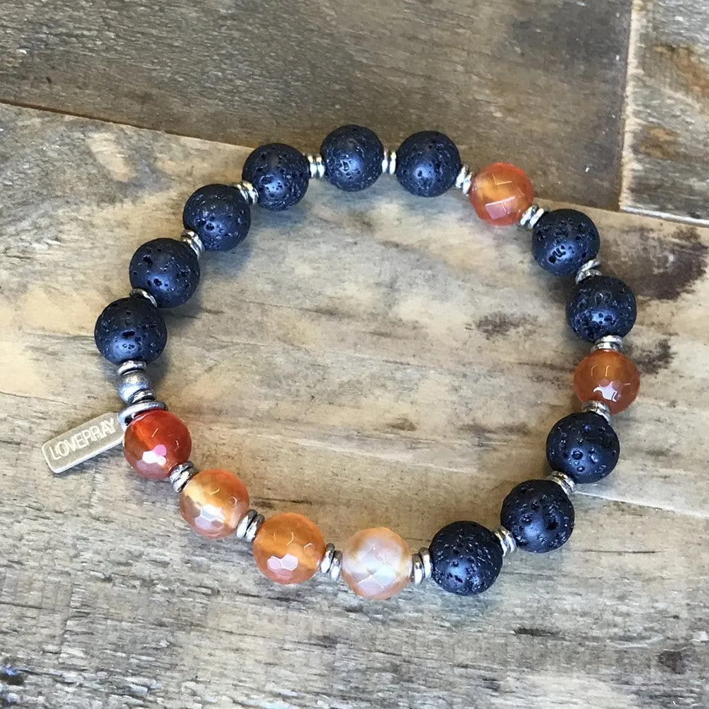 Sacral Chakra Aromatherapy Bracelet