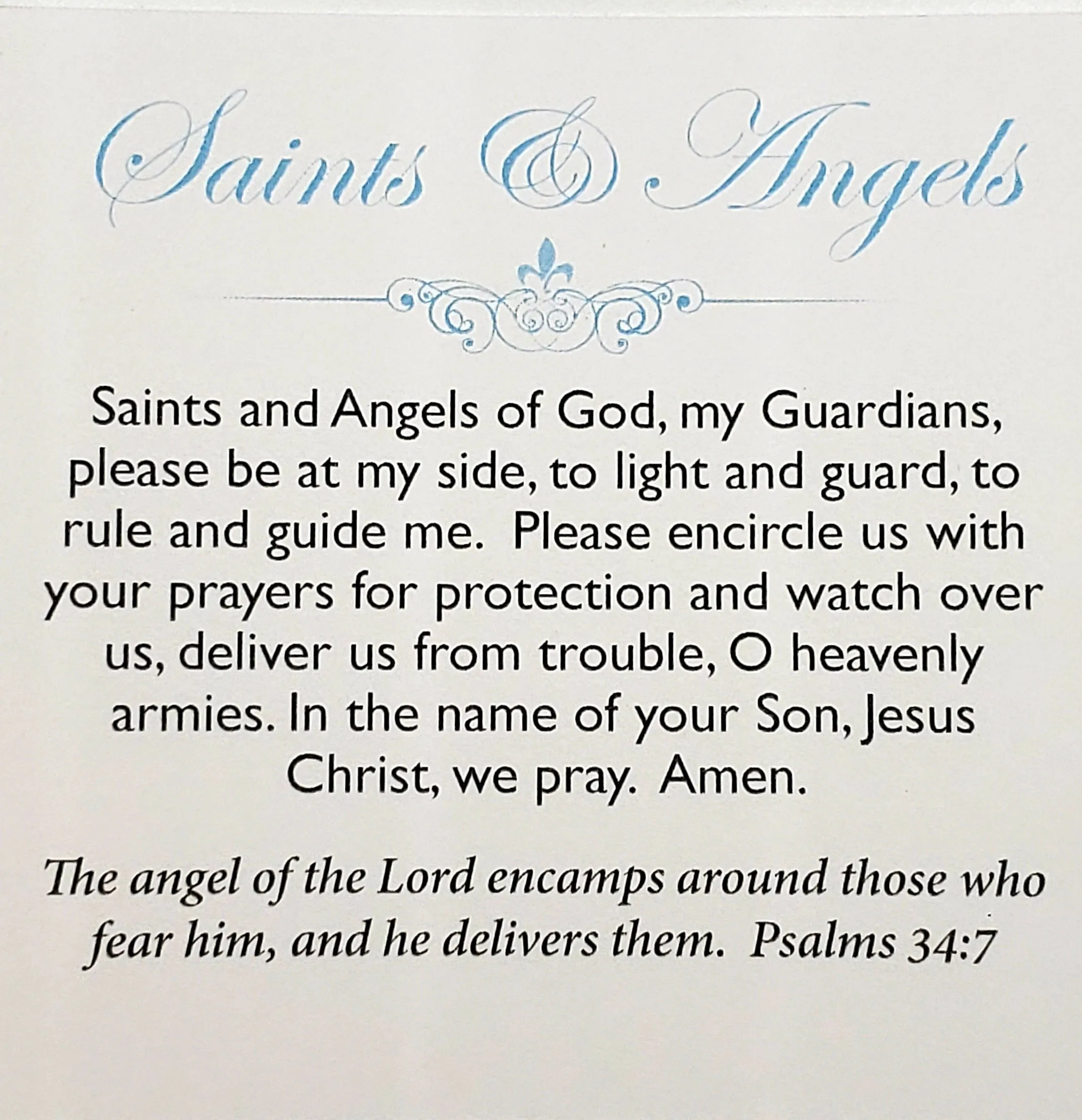 Saints and Angels