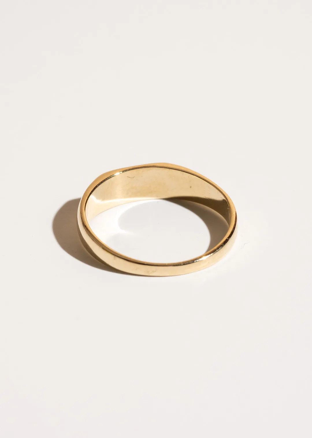 Slim Sparkle Signet Ring